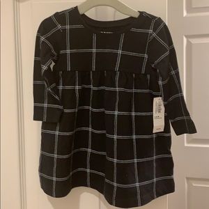 Old Navy Black & White Tartan Dress